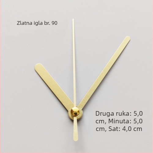 Sat s metalnim brojčanikom, plastičnim kućištem, baterijsko napajanje