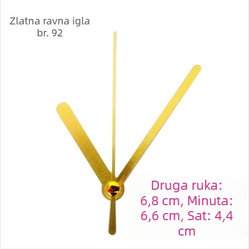 Sat s metalnim brojčanikom, plastičnim kućištem, baterijsko napajanje