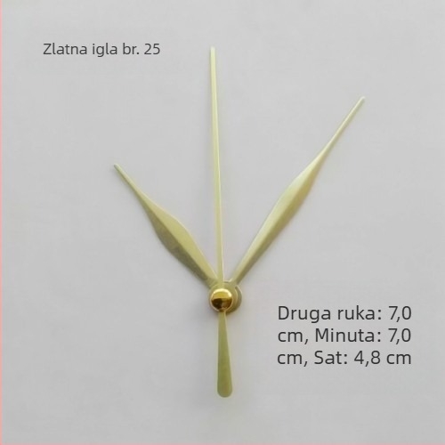 Sat s metalnim brojčanikom, plastičnim kućištem, baterijsko napajanje