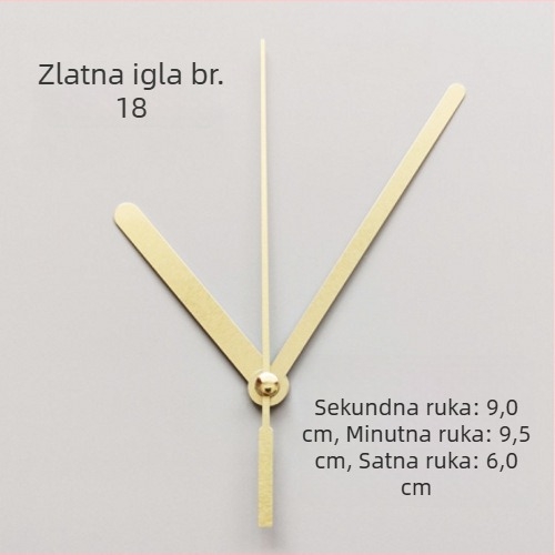 Sat s metalnim brojčanikom, plastičnim kućištem, baterijsko napajanje