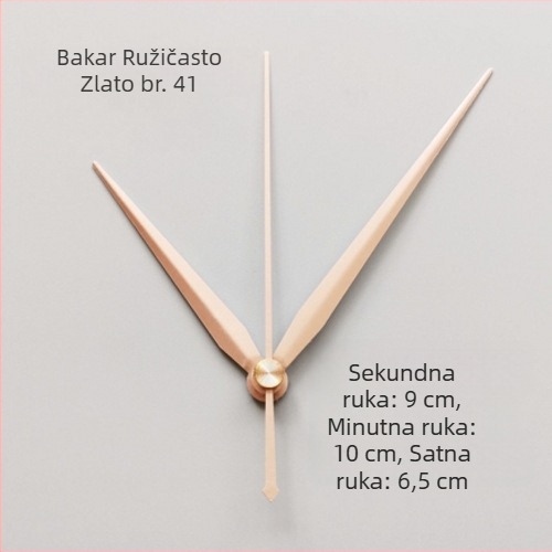 Sat s metalnim brojčanikom, plastičnim kućištem, baterijsko napajanje