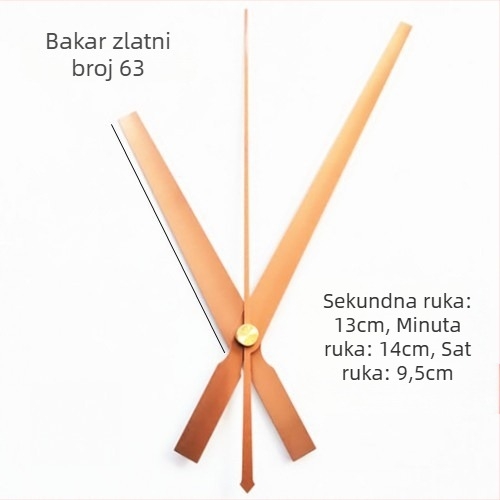 Sat s metalnim brojčanikom, plastičnim kućištem, baterijsko napajanje