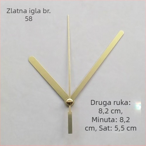 Sat s metalnim brojčanikom, plastičnim kućištem, baterijsko napajanje