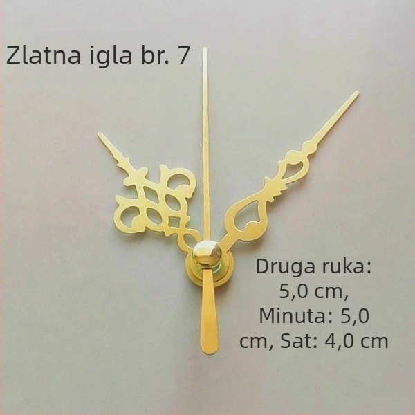 Sat s metalnim brojčanikom, plastičnim kućištem, baterijsko napajanje