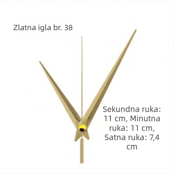 Sat s metalnim brojčanikom, plastičnim kućištem, baterijsko napajanje