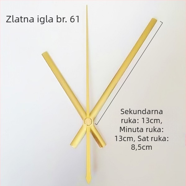 Sat s metalnim brojčanikom, plastičnim kućištem, baterijsko napajanje