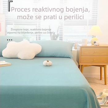 2025 nova serija od 100% pamuka s brušenom teksturom, debeli zimi – 3-dijelna posteljina za jednokrevetni krevet (čaršav, navlaka za jorgan, navlaka za jastuk)