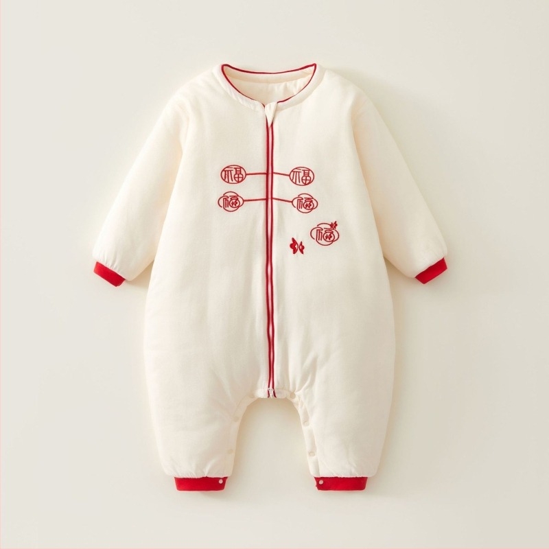 Dječji spavaći vrećica s odvojivim rukavima, debeli pamučni punilo, zatvarač, dizajn s razdvojenim nogama, za djecu 1–3 godine