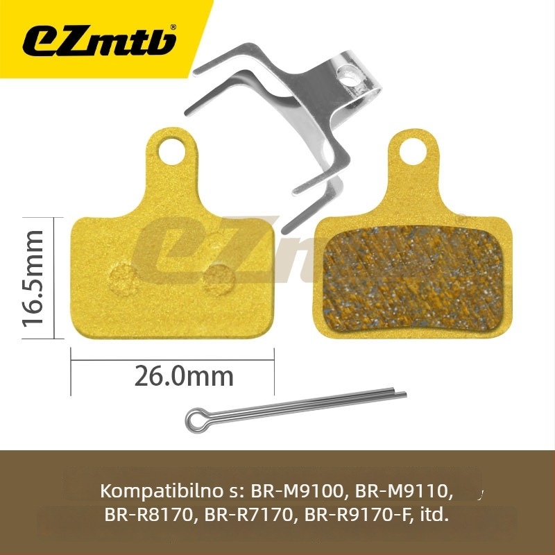 EZmtb Metalna pločica kočnice za planinske i cestovne bicikle MT200ZEER9170RED CODEGUIDE