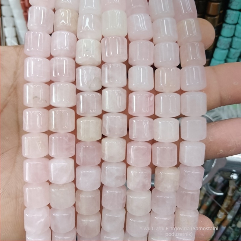 10×10 mm prirodni ahat cilindrične baril perle s zaobljenim rubovima za DIY narukvice i ogrlice, pribor za izradu nakita – polugotova serija