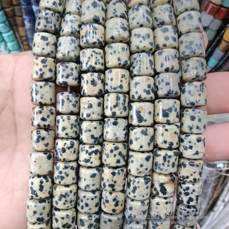 10×10 mm prirodni ahat cilindrične baril perle s zaobljenim rubovima za DIY narukvice i ogrlice, pribor za izradu nakita – polugotova serija