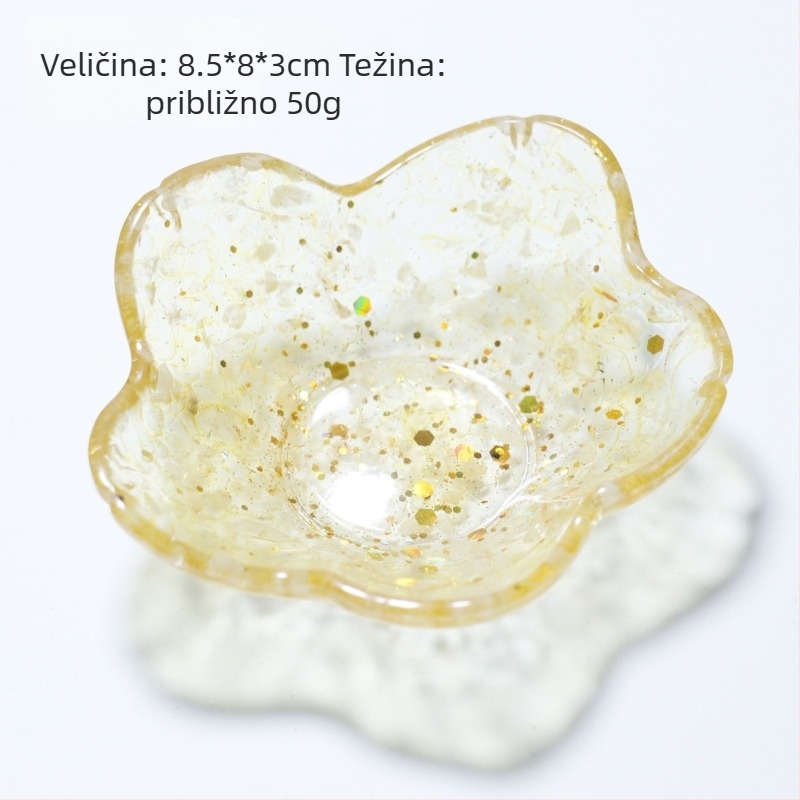 Kutija za nakit Crystal Queen | Kristalni materijal, Moderni stil, Funkcija demagnetizacije, Ručno izrađena smolna pohrana nakita