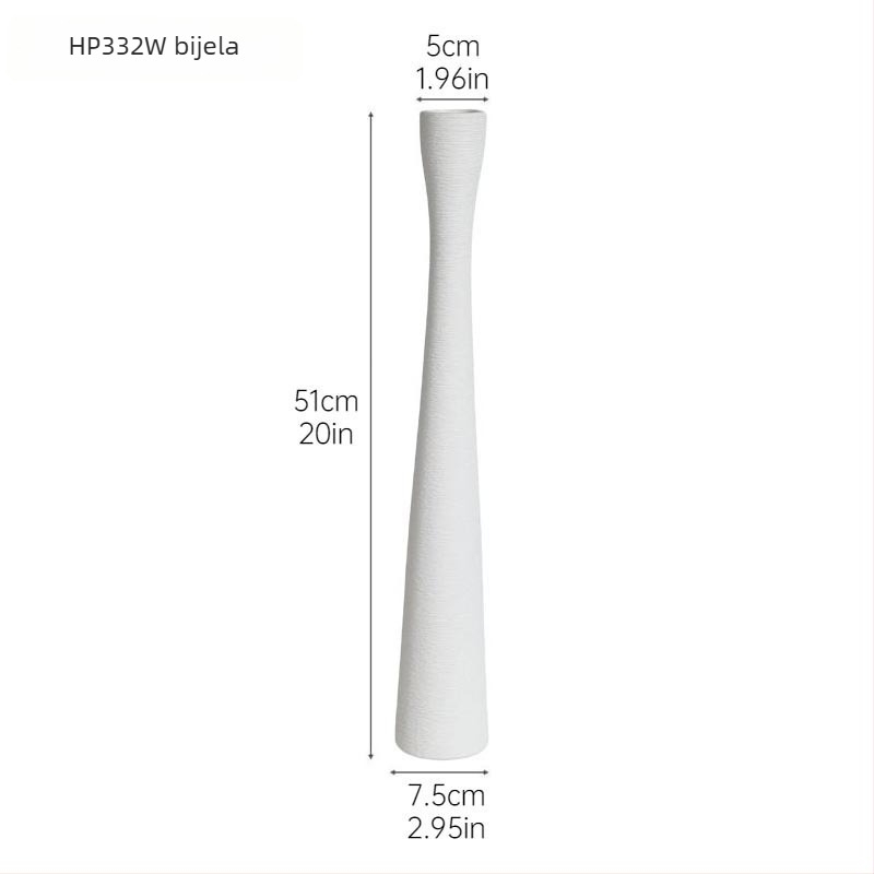 Vaza od bijele keramike, marka Weiyang Famous Things, moderan minimalistički stil, kategorija: vaza, pogodna kao dar za vjenčanje i rođendan