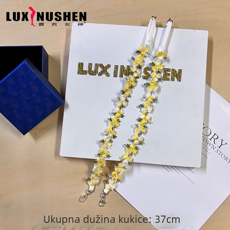 Čipkasto izvezena slip haljina s tankim trakama, najlon materijal, prozirni detalji, proljeće 2024