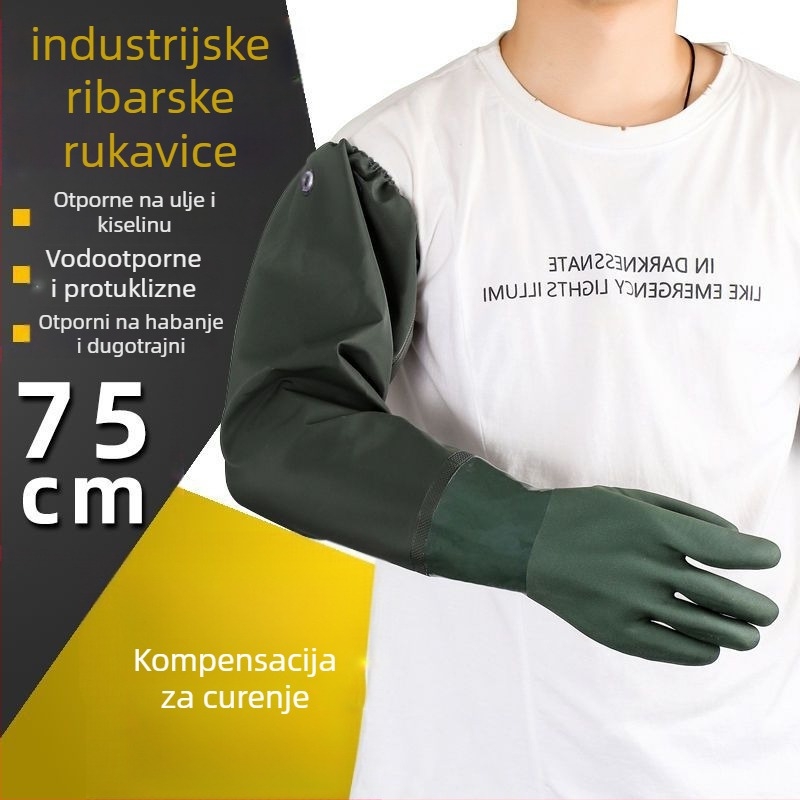 Industrijske ribarske rukavice – otporne na ulje, vodootporne, protuklizne, otporne na kiseline i baze, otporne na habanje