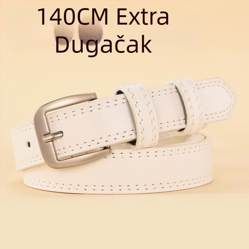 Damski tanki dekorativni pojas za traperice (Materijal: drugi; Kopča: legura; Otvaranje: kopča s iglom; Širina: tanka (<2 cm); Stil: elegantan, lagani luksuz)