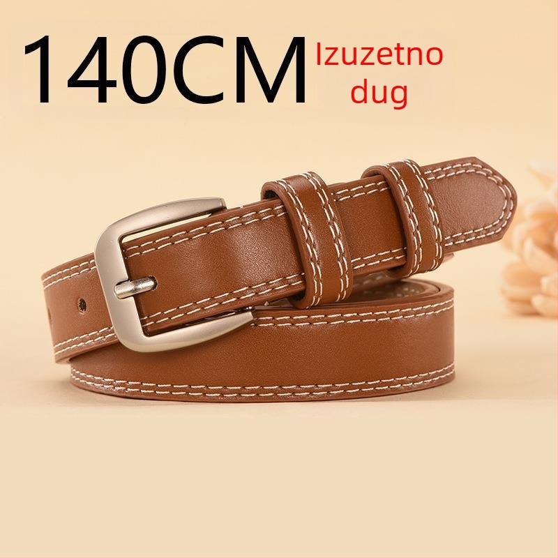 Damski tanki dekorativni pojas za traperice (Materijal: drugi; Kopča: legura; Otvaranje: kopča s iglom; Širina: tanka (<2 cm); Stil: elegantan, lagani luksuz)