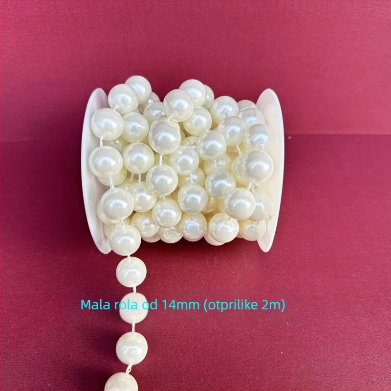 Perlena lančana zavjesa za svadbenu dekoraciju | plastične/smolne perle | elektroplating | Hongsheng marka | proljeće 2023