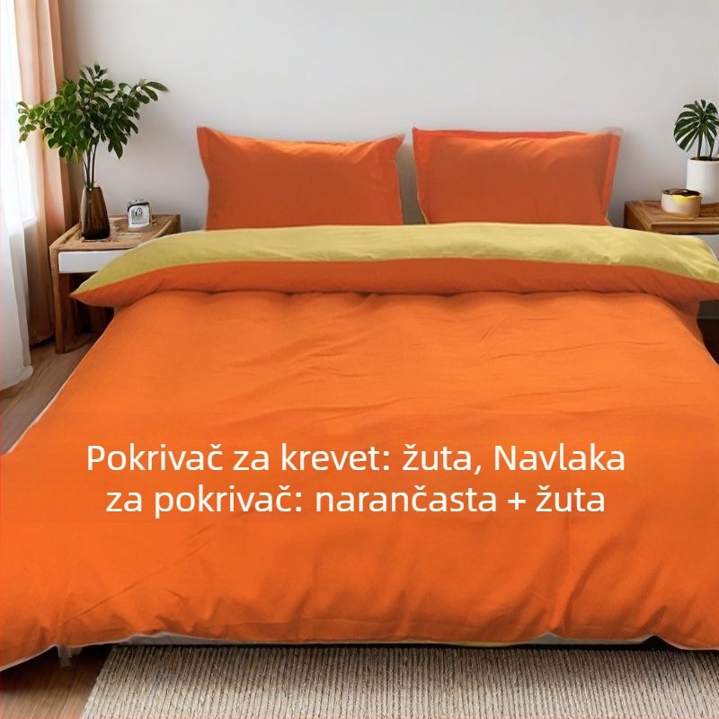 Navlaka za pokrivač, prilagodljiva; tkanina: brushed, quilted i plain; reactive bojanje; težina ispod 300 g; INS stil