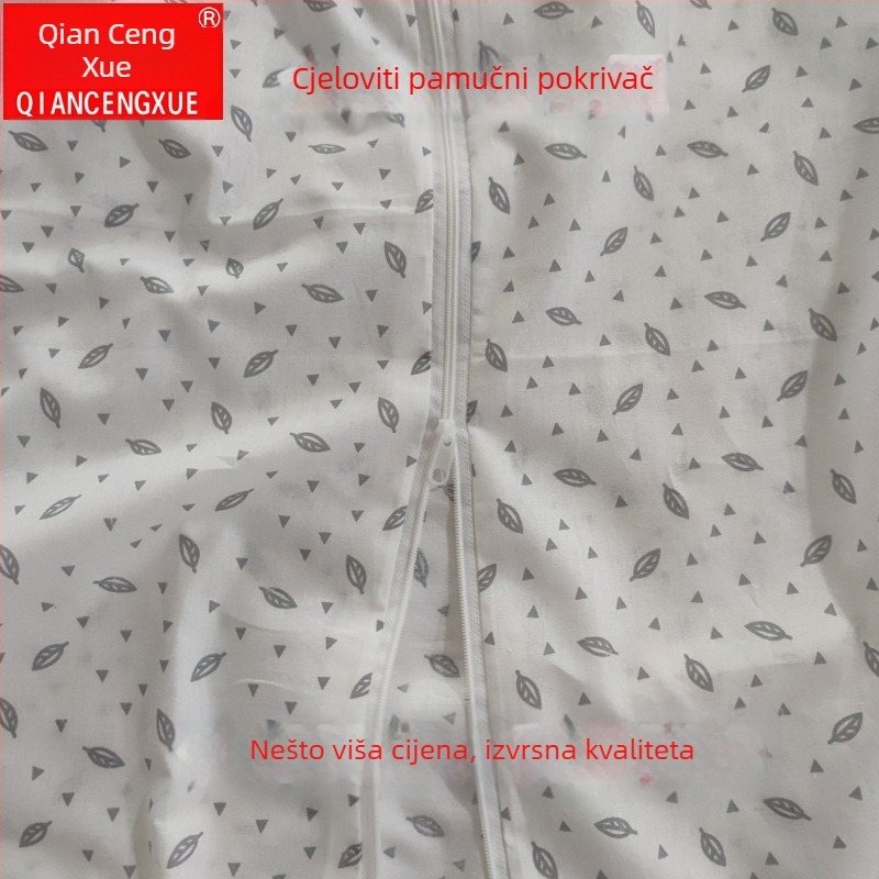 Navlaka za pokrivač od čistog pamuka, cvjetni uzorak, digitalni ispis, moderan minimalistički stil