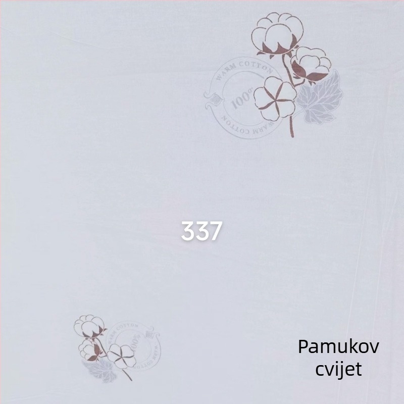 Navlaka za pokrivač od čistog pamuka, cvjetni uzorak, digitalni ispis, moderan minimalistički stil