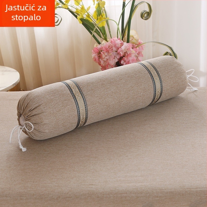 Produženi cilindrični jastuk za stopala u europskom stilu – uklonjiv i periv, punilo od svilenih vlakana, četverodijelni set