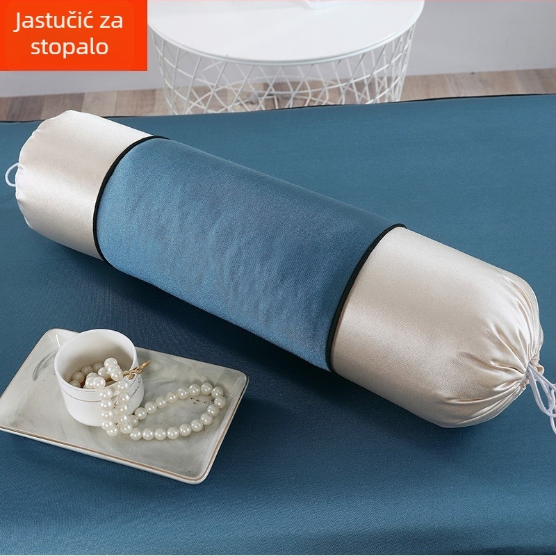 Produženi cilindrični jastuk za stopala u europskom stilu – uklonjiv i periv, punilo od svilenih vlakana, četverodijelni set