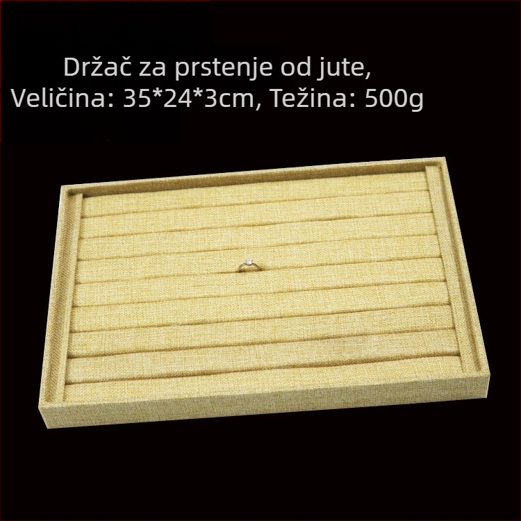 Metalna izložbena ploča za nakit s 12 pretinaca – prstenovi, ogrlice, narukvice i privjesci; umjetnički stil, podrijetlo: Jilin, proljeće 2025