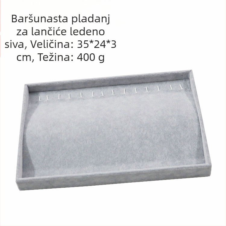 Metalna izložbena ploča za nakit s 12 pretinaca – prstenovi, ogrlice, narukvice i privjesci; umjetnički stil, podrijetlo: Jilin, proljeće 2025