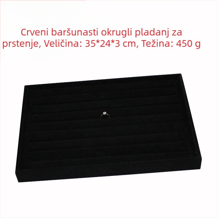 Metalna izložbena ploča za nakit s 12 pretinaca – prstenovi, ogrlice, narukvice i privjesci; umjetnički stil, podrijetlo: Jilin, proljeće 2025