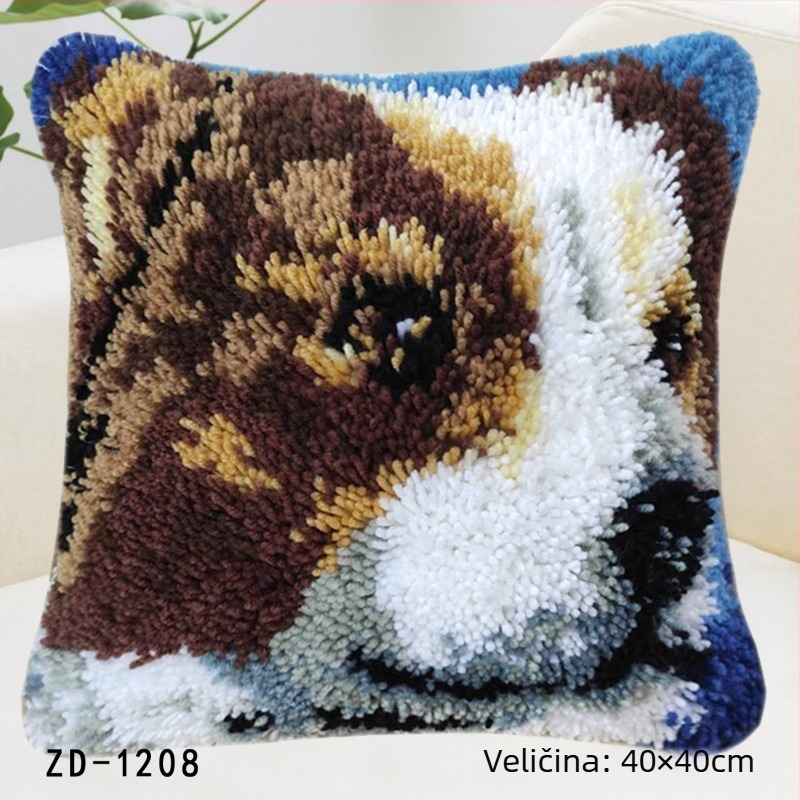 Set za križno šivanje jastuka – DIY na plastičnoj ploči, motivi crtani/anime, korejski stil, Needle Friend