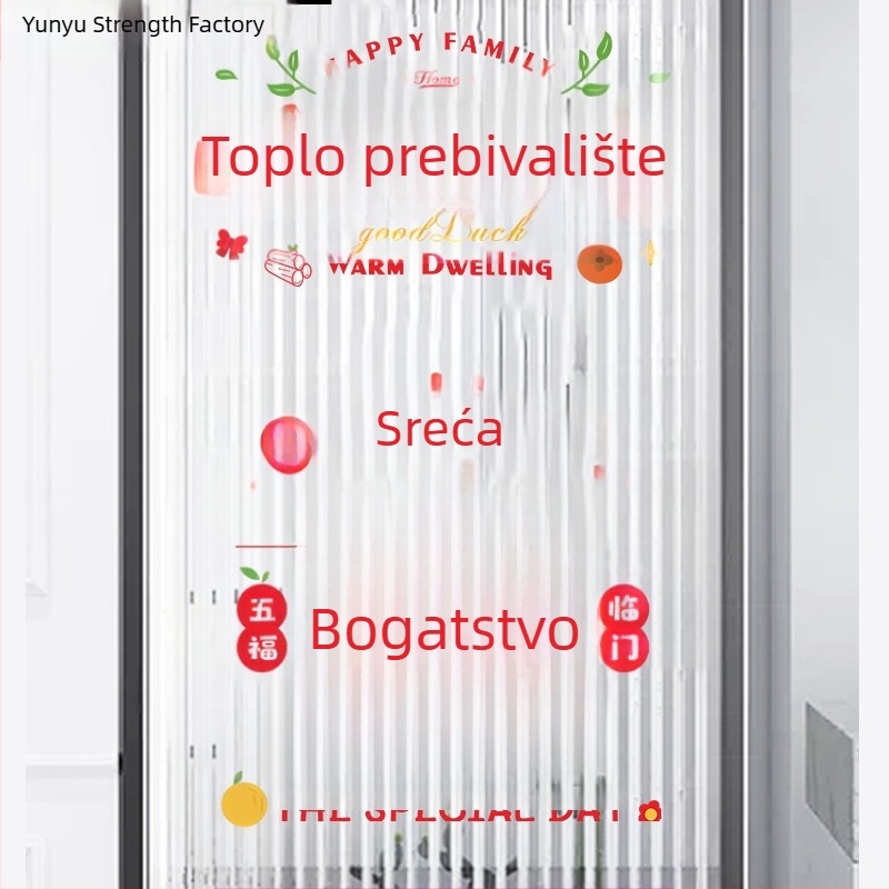 Staklene naljepnice za prozore za novi dom – elektrostaticke naljepnice, moderni minimalistički zrcalni zidni dekor za dnevni boravak