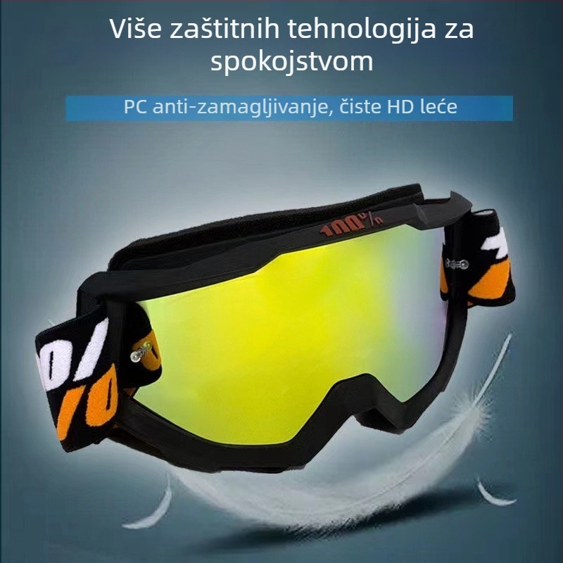 Naočale za motocikle i off-road za biciklizam, TR90 okviri, druga generacija, zamjenske leće, kompatibilne s trakom za glavu, biciklističke naočale