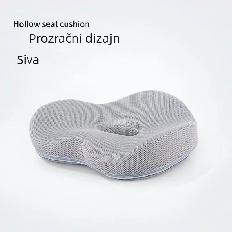 Jastuk za sjedenje od memorijske pjene, prozračan, za sve sezone, uredska namjena – ublažava bolove pri duljem sjedenju