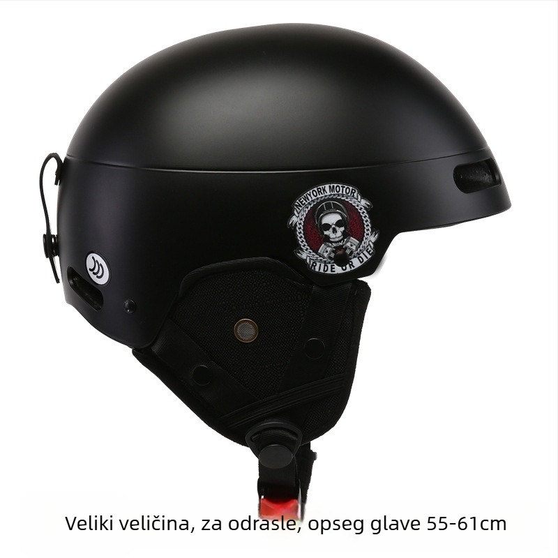 Skijaška kaciga s integriranom zaštitom glave, ABS kućište i EPS obloga, pogodna za djecu i odrasle