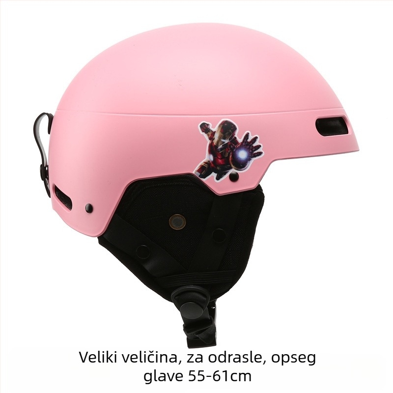 Skijaška kaciga s integriranom zaštitom glave, ABS kućište i EPS obloga, pogodna za djecu i odrasle