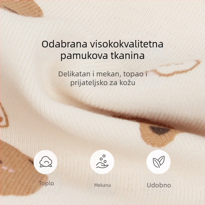 Pulover kapa za bebe i djecu, tiskana pamuk i Lycra, zaštita ušiju, grijanje vrata, otporna na vjetar, zima