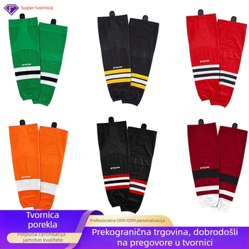 Hokejaške čarape za potkoljenicu s zaštitom, poliester, marka tontos, za hokej