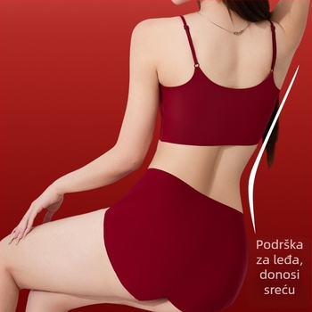 Set grudnjaka sa bezšivnim gel trakama, 3/4 košarica, srednji oblik kalupa, najlon tkanina, podstava od spandexa, poklon kutija