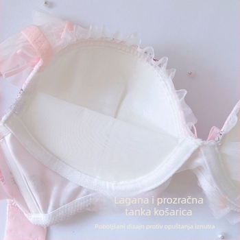 KT – nježno, slatko japanskog stila čipkasto donje rublje bez žice, za mali dojka, s blagim podizanjem i oblikovanjem