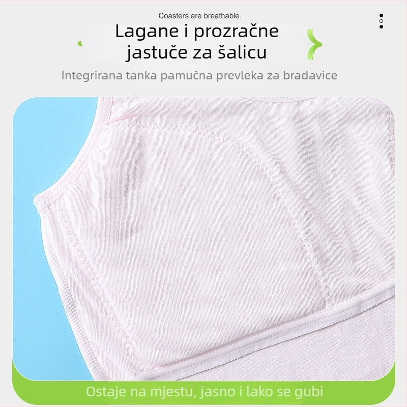 Djevojački pamučni top za ljeto, uzrast 9–13 godina, 1. stupanj razvoja, udoban i prozračan