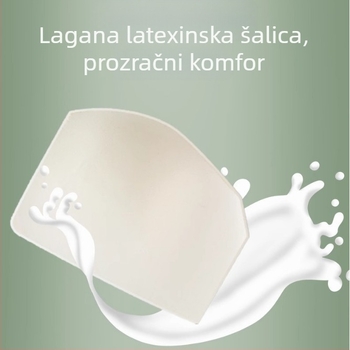 Grudnjak u francuskom stilu s dubokim V, čipkana mreža, prozračan, bez žice, košarice 3/4, tanke oblik košarica, dvostruka kopča na stražnjem dijelu
