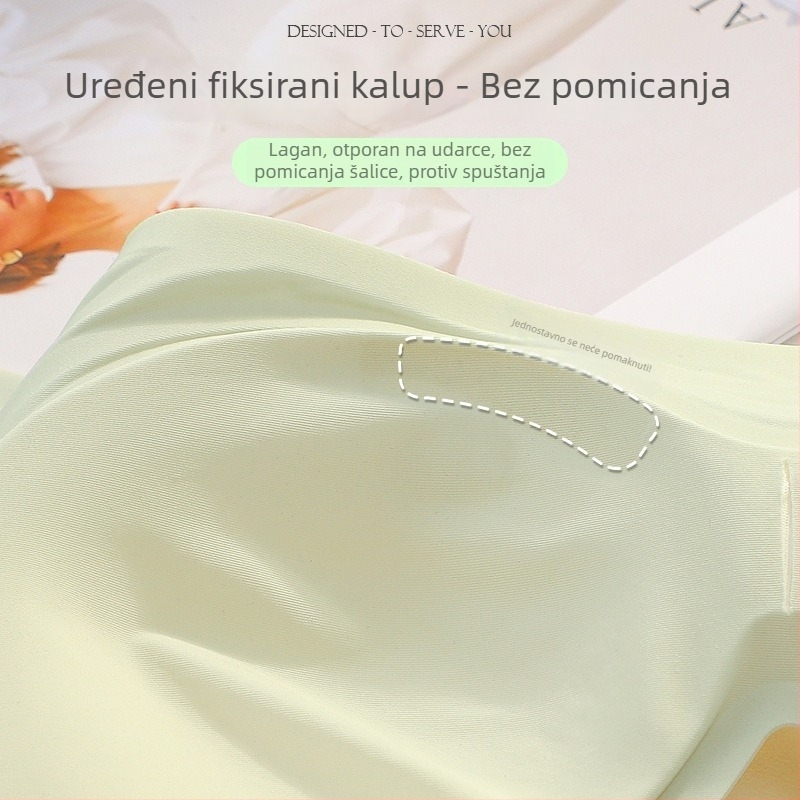 Bežični, bezšivni grudnjak za ljeto, tanak i prozračan, s gornom potporom, košarica 3/4, udoban