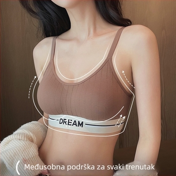 Billian Besšivna sportska grudnjica, bez metalnih krugova, 3/4 košarica, oblikovane čašice s tankim vrhom i debljim dnom, najlon s spandeksom 30–50%