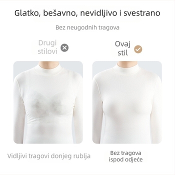 Bešiv grudnjak, sjajan, prozračan, bežični, s punim košaricama, vizualno smanjuje izgled velikog poprsja, pogodan za spavanje i sport