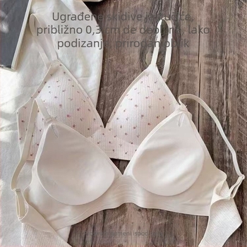 Grudnjak s 3/4 šalice, tanke oblikovane čašice, najlonski materijal s Spandex podstavom, stražnje četiri reda kuka, fiksne naramenice, prozračan i udoban