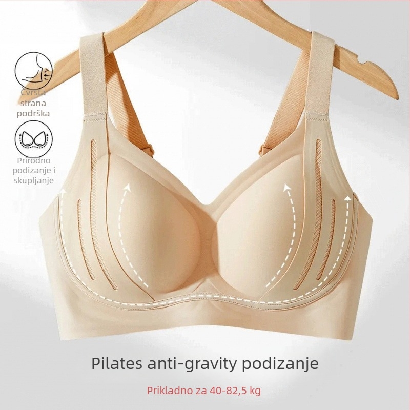 Bežični grudnjak Queen of Lift 6.0 Anti-Gravity, 3/4 košarice, oblikovane košarice, Nylon materijal, Stražnje četiri reda kopči