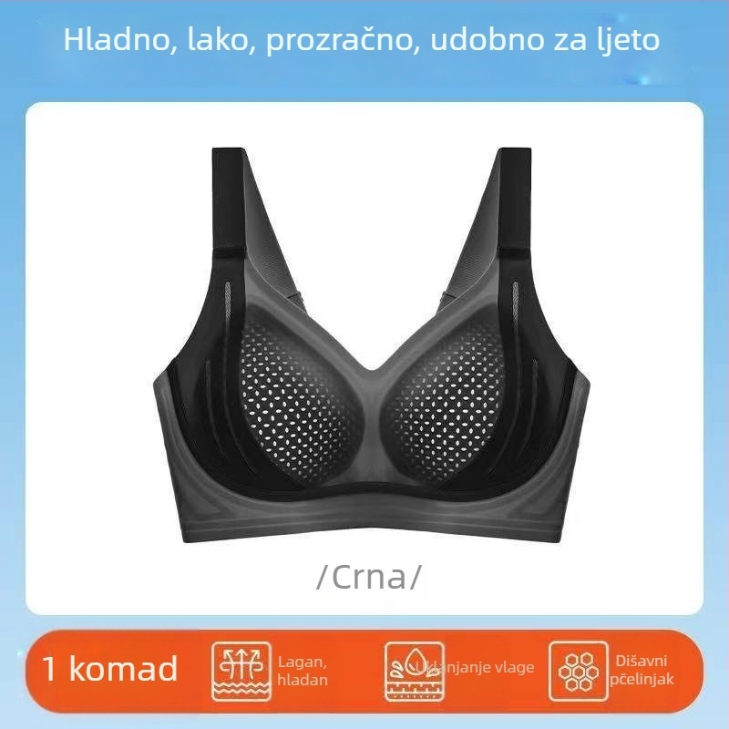 Bežični grudnjak Queen of Lift 6.0 Anti-Gravity, 3/4 košarice, oblikovane košarice, Nylon materijal, Stražnje četiri reda kopči