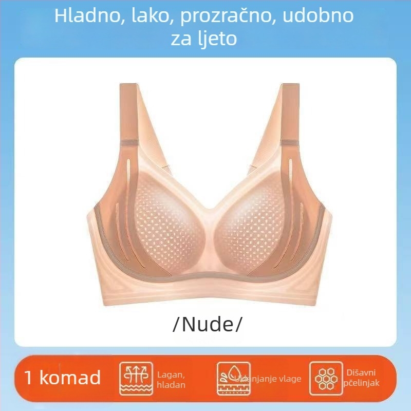 Bežični grudnjak Queen of Lift 6.0 Anti-Gravity, 3/4 košarice, oblikovane košarice, Nylon materijal, Stražnje četiri reda kopči