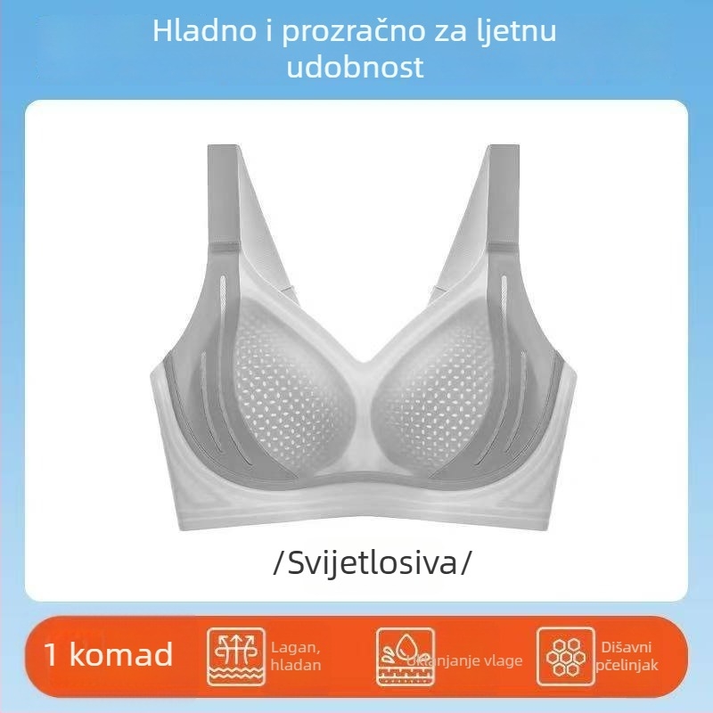 Bežični grudnjak Queen of Lift 6.0 Anti-Gravity, 3/4 košarice, oblikovane košarice, Nylon materijal, Stražnje četiri reda kopči